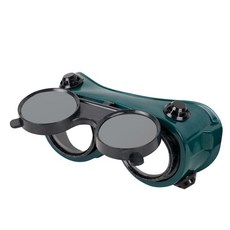 廣隆 雙翻電焊眼鏡 防護眼鏡 防衝擊 護目鏡 焊工 焊接 電銲 防塵 眼鏡 防風鏡 防護眼睛, 1個, 圖解