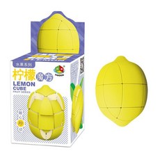 水果魔方 立體解壓魔術方塊，百變3D紓壓益智啟蒙幾何積木玩具, 1個, 檸檬魔方