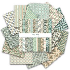 HelLOW 로우een 스크랩북 종이 패드 30.5 x 30.5cm12 x 12인치 양면 유령 박쥐 패턴 디자인 장식 콜라주 저널링 접힌 카드스톡 종이 접기 DIY 공예, 우아한 봄