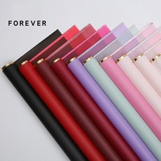 여름 꽃 포장 종이 번들 가게 재료 57x57cm 20 개, 02 green