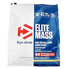Dymatize Dymatize Elite Mass高蛋白&碳水化合物增重配方 香草奶昔, 4.5kg, 1個