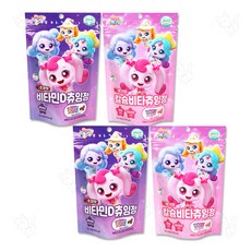 캐치티니핑 칼슘비타 츄잉정 딸기맛 + 초코맛 2종, 2세트, 52.5g