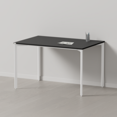 다가구 페르마타 스탠다드 1200 x 800 컴퓨터책상, 블랙 상판-아이보리 프레임