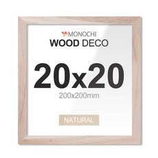 모노치 우드데코 벽걸이 액자 프레임, 1개, 내추럴