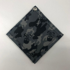 골프전용 해골 릴 클리너 골프 수건 골프타월 라운딩 필수품 클럽헤드 손상방지, 회색+회색, 1개