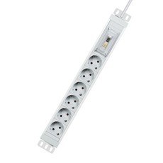 4000W 고용량 알루미늄 6구 멀티탭 누전차단 서버탭, 메탈실버, 5m, 1개 메탈실버, 5m, 1개
