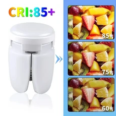 E27 팬형 접이식 28W LED 전구 AC220V/110V 가능 가정용 천장 조명 창고 및 백색광 6500K, 01 28W 220V