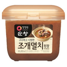 청정원 순창 조개멸치 찌개된장양념, 450g, 3개