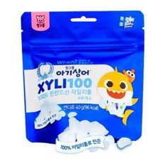 핑크퐁 아기상어 자일리100 자일리톨, 40g, 1개
