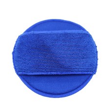 磁土美容手套 洗車泥 磨泥手套 洗車黏土 磁土布 洗車毛巾 美容黏土 去除鐵粉柏油瀝青 瓷土布 自助洗車, 1個, 圓形手套, 藍色