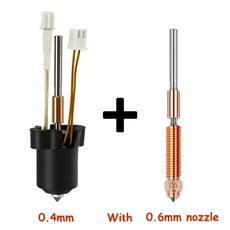 Creality K1/K1C/K1 Max 핫 엔드 키트 용 빠른 스왑 세라믹 가열 블록 K1 3d 프린터 고 유량 인쇄 부품, 07 Hotend black N0.6, 11 Hotend black N0.6