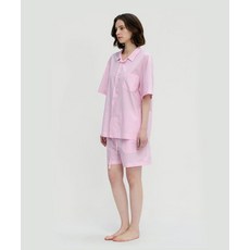 [레이지지] Stay Stripe Pajamas Short Pants - Raw Pink
