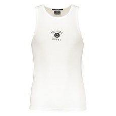 Ksubi 골지 스마일 페이스 탱크 탑