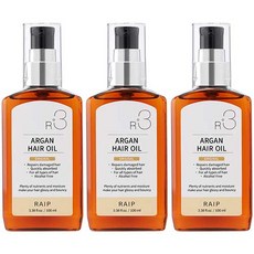 라입 R3 아르간헤어오일 헤어에센스 오리지널 100ml 3개