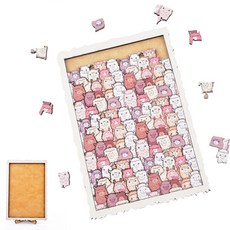 羊駝疊疊樂 十級燒腦拼圖 puzzle木質玩具 可愛禮物 學生禮品, 1個