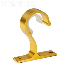 커튼봉 설치 커텐봉걸이 커튼브라켓 압축봉 암막 설치 블라인드 달기, 골드, 1개