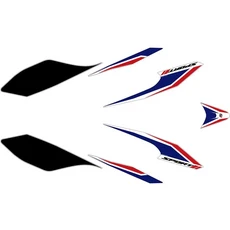 [호환] 오토바이 바디 보호 스티커 모토 장식 반사 데칼 수정된 외관 필름 혼다 포르자 125 300, 02 파란색