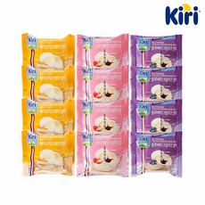 끼리 크림치즈 찰떡 3종(스트로베리4/블루베리4/베이크4) 총 12개, 60g