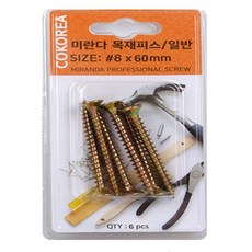 미니쓰 목재피스 8x60 6개구성 가구피스