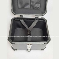 오토바이 알루미늄탑박스 대용량 배달통 방수 스쿠터, 상세페이지 참고, 30L 블랙 플레인 유니버셜 바닥판 고급라이닝