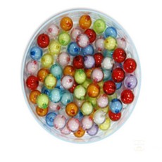 키즈초이스협력사 키즈초이스 도매유니아트 5000 모양비즈 60번 투명 원형 이중구슬 (대) (P0000FLG)공작 만들기 공예 미술놀이 유아미술