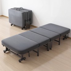 키루에 접이식침대 1인 폴딩 간이 침대 사무실 낮잠용 접침상 침대, 기본형