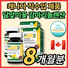 캐나다 감마리 놀렌산 레놀산 롤렌산 감미레놀산 저온 압착 달마지 달맞이 꽃 기름 종자유 추출물 씨유 지엘에이 콜레스테롤 혈행 개선 도움 영양제, 2개, 480정