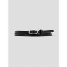 [에잇세컨즈.] [에잇세컨즈] 8mm 타원버클 벨트 블랙 (35618OWYB5)
