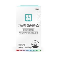 알팩 칼슘플러스 폴리감마글루탐산 칼슘 비타민D3 K 망간, 1개, 60정