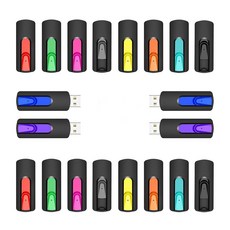 RAOYI 5팩 64GB USB 플래시 드라이브 USB 2.0 메모리 스틱 드라이브 PC용 점프 펜 드라이브 - 64G 멀티팩, 4GB, 10 Mixed Color 20 Pack