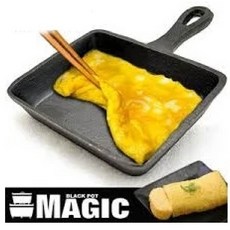 MAGIC 美極客迷你系列鑄鐵鍋盤 RV-IRON 030 鑄鐵鍋 湯鍋 鑄鐵盤 煎盤 烤盤 雙耳 愛露愛玩, 1個, 玉子燒煎盤 RV-IRON 030-5