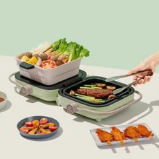 업그레이드 기능 접이식 요리 냄비 가정용 휴대용 오븐 구이 샤브 유도 밥솥