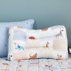 모던하우스 마미허그 소프트워싱 빨아쓰는 경추베개, 사파리페스타 멀티