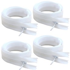 3 호 콘실지퍼 숨은지퍼, 화이트60cm, 1개