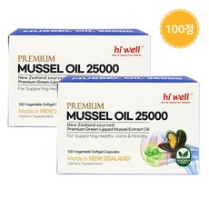 하이웰 프리미엄 홍합 25000 소프트겔 캡슐, 2개, 100정