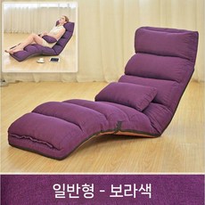 리클라이너 좌식 폴딩형 1인용 소파베드 휴식용 팔걸이 거실, 보라색 보통 모델