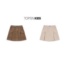 탑텐 키즈 택가49900원 MKE4RS2012 여아 코듀로이 카고 스커트 154581