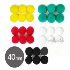 굳초이스 뿅뿅이 40mm 6개, 흰색