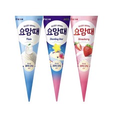 빙그레 요맘때 콘 18개 (플레인 6개+슈팅스타 6개+스트로베리 6개), 1세트, 150ml