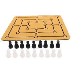 Milisten Traditional Nine 남성용 모리스 보드 및 여아용 체스 퍼즐 장난감 가족 인터랙티브 교육용 게임