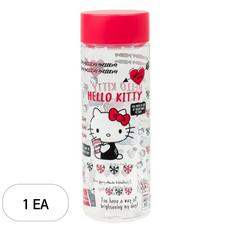 릴팡 헬로키티 입체페이스 클리어보틀, 혼합색상, 1개