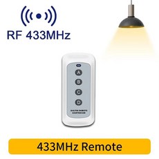 433MHz 무선 원격 스위치 16A 4 키 RF 릴레이 수신기 LED 조명 팬 차고 문 스마트 홈 시스템 용 양방향 제, 04 433MHz Remote