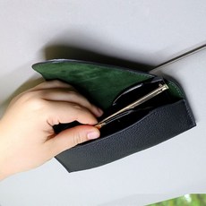 레자 차량 레더 선글 라스클립 선 이저클립 자동차, 검정