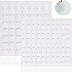 50/100pcs 양면 접착 도트 테이프 투명 스티커 이동식 라운드 압정 흔적 없음 DIY 축제 장식, 01 10x10mm 100pcs