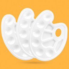 미술팔레트 타원형 팔레트 10구 엄지 미술 물감파레트 RD-11317, 상세페이지 참조, 상세페이지 참조