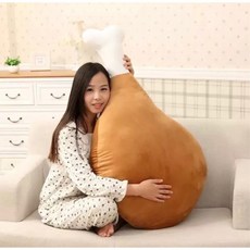 韓劇 我的女友是九尾狐 李勝基款 110CM超大雞腿抱枕長條抱枕，聖誕節情人節生日禮物，趣味造型靠墊枕頭, 60公分