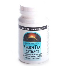 SOURCE NATURALS 綠茶萃取劑, 1罐, 120顆
