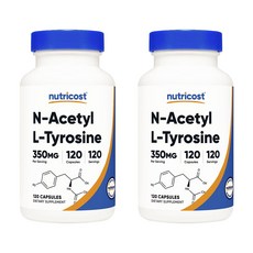 뉴트리코스트 N-Acetyl L-Tyrosine 350mg 캡슐, 120정, 2개