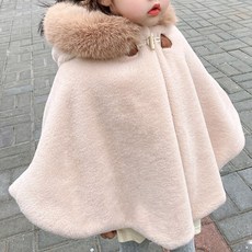 아동 여아 털후드 모자 겨울 케이스 밍크 퍼망토