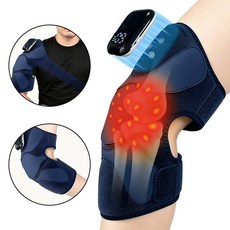 AURRA 무릎 마사지기 무릎 찜질기 저주파 온열 무릎 마사지기 다기능 마사지기 좌우겸용 레드 라이트 가열 무릎/어깨/팔꿈치, 파란색, X9A